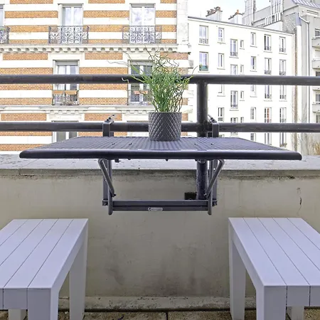 Balcony Near Buttes Chaumont Paris